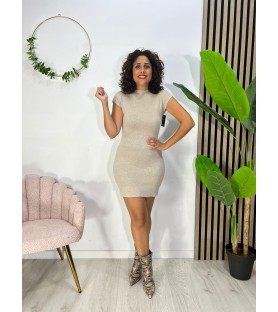 VESTIDO FIGURA BEIGE