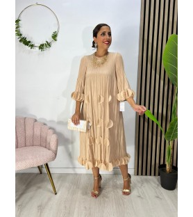 VESTIDO CÍRCULO BEIGE