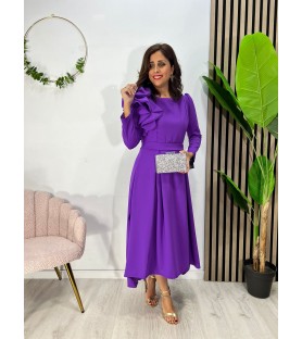 VESTIDO ANDREA CURVY MORADO