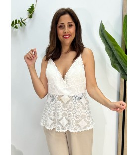 TOP LENCERO CURVY BLANCO