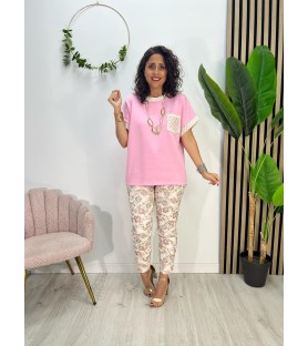 CAMISETA LUX ROSA