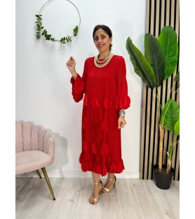 VESTIDO CÍRCULO ROJO