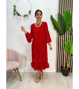 VESTIDO CÍRCULO ROJO