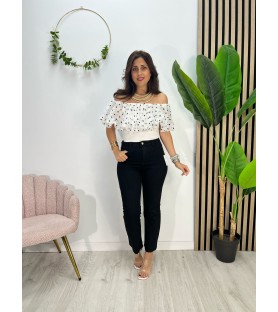 PANTALÓN VAQUERO NEGRO NIEVES