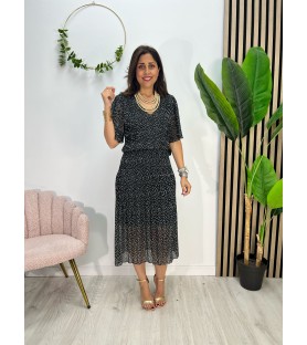 VESTIDO ROSER LUNAR NEGRO