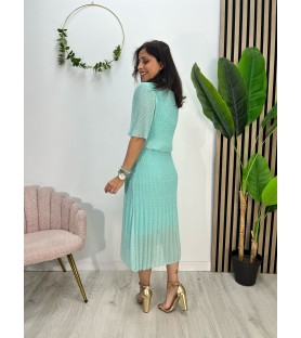 VESTIDO ROSER LUNAR VERDE