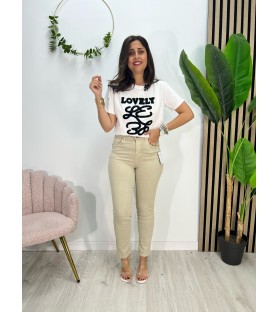 CAMISETA LOE BLANCA Y NEGRA