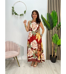 VESTIDO GEMA ROJO CON...