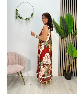 VESTIDO GEMA ROJO CON...