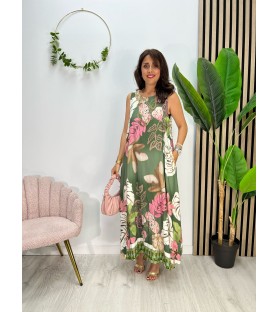 VESTIDO GEMA VERDE CON...