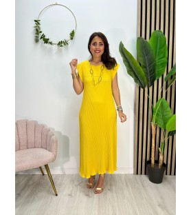 VESTIDO ALMERIA MOSTAZA