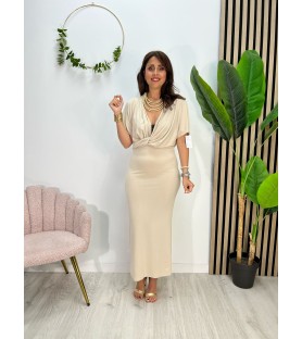VESTIDO CARMEN BEIGE