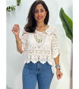 BLUSA ARABIA BLANCA