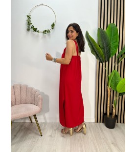 VESTIDO LENCERO  ROJO