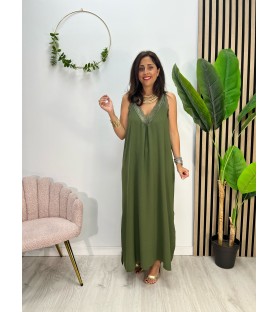 VESTIDO LENCERO VERDE