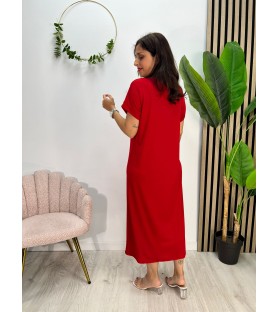 VESTIDO SUIZA ROJO