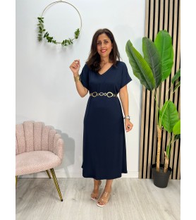 VESTIDO SUIZA MARINO