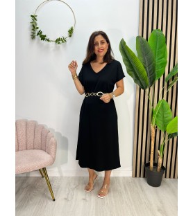 VESTIDO SUIZA NEGRO