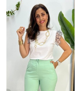 CAMISETA MARGARI BLANCA