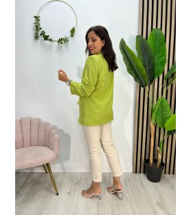 BLAZER LIMA M/FRUNCIDA