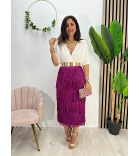 FALDA FLECOS BUGANVILLA