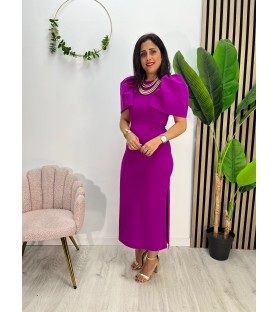 VESTIDO LISO ANA BUGANVILLA