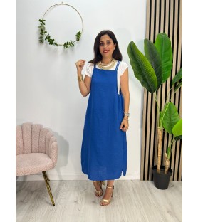 VESTIDO SUIZA + CAMISETA AZÚL