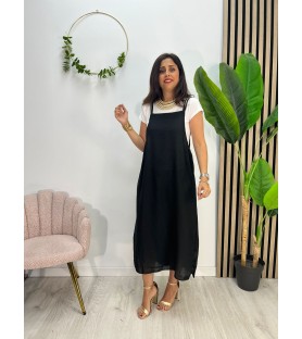 VESTIDO SUIZA + CAMISETA NEGRO