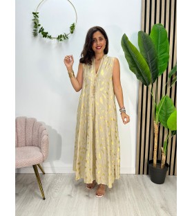 VESTIDO LEONÉS BEIGE +...