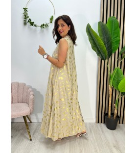 VESTIDO LEONÉS BEIGE +...