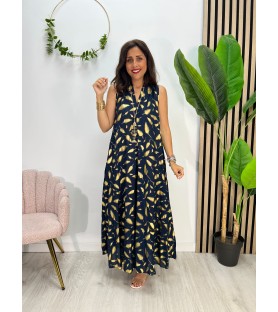 VESTIDO LEONÉS MARINO +...