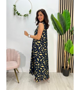 VESTIDO LEONÉS MARINO +...