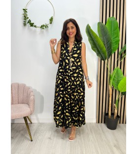 VESTIDO LEONÉS NEGRO +...