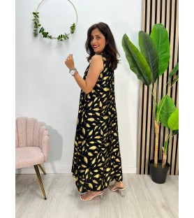 VESTIDO LEONÉS NEGRO +...