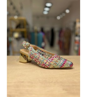 ZAPATO MULTICOLOR DORADO