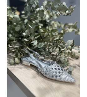 ZAPATO  PLANO PLATA