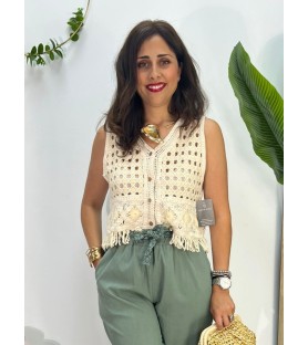CHALECO NANTES BEIGE