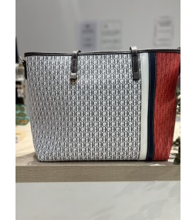 BOLSO BLANCO, MARINO Y ROJO