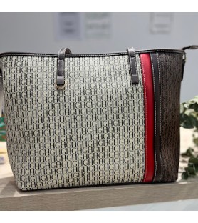 BOLSO BEIGE ,ROJO Y MARINO