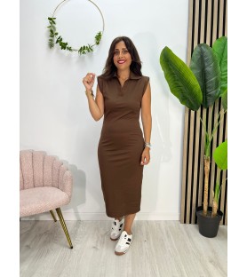 VESTIDO ÁVILA MARRÓN