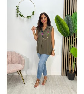 BLUSA KARMELA MARRÓN +...