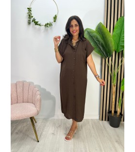 VESTIDO MICA CHOCOLATE