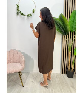 VESTIDO MICA CHOCOLATE