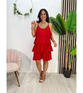 VESTIDO LUPITA ROJO