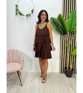 VESTIDO LUPITA CHOCOLATE