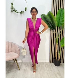 VESTIDO AMBAR FUCSIA