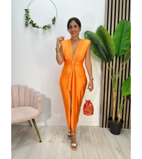 VESTIDO AMBAR NARANJA