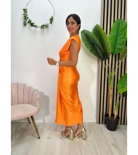 VESTIDO AMBAR NARANJA