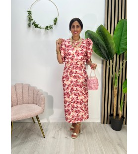 VESTIDO FLORENCIA ROJO
