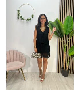 CONJUNTO VAINILLA NEGRO